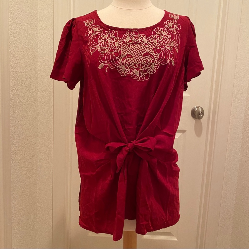 Axes Femme - Red Top - New w/ Tags
